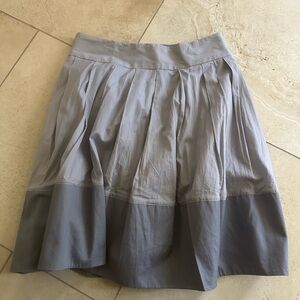 Elevenses for Anthropologie Two-Tone Gray Circle Skirt